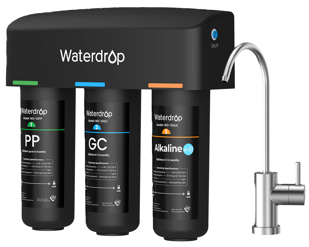 Waterdrop 3-stage under sink filtration system